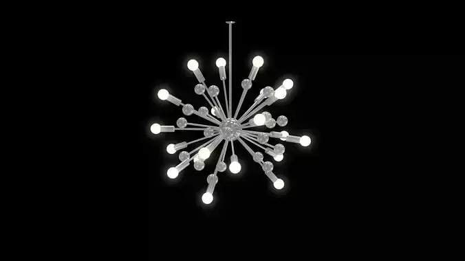 Chandelier modern starburst