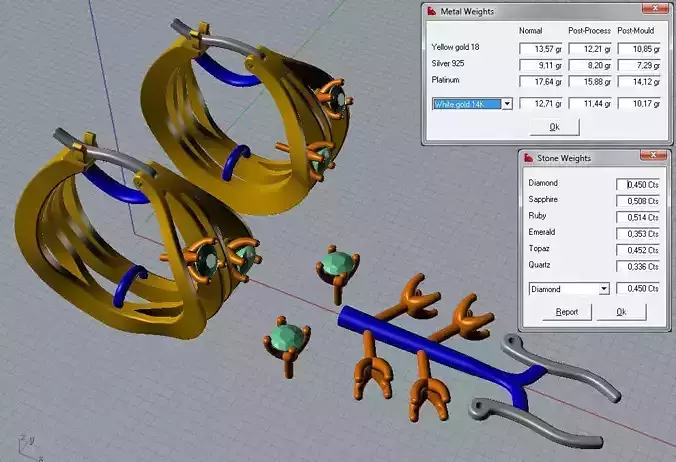 Source files of Earrings in CAMMILLI style