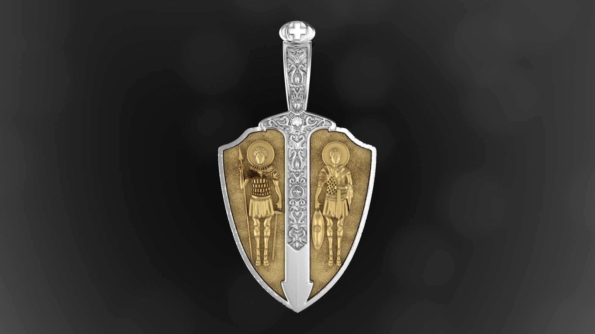 Russian neckle c002 3D print model_1