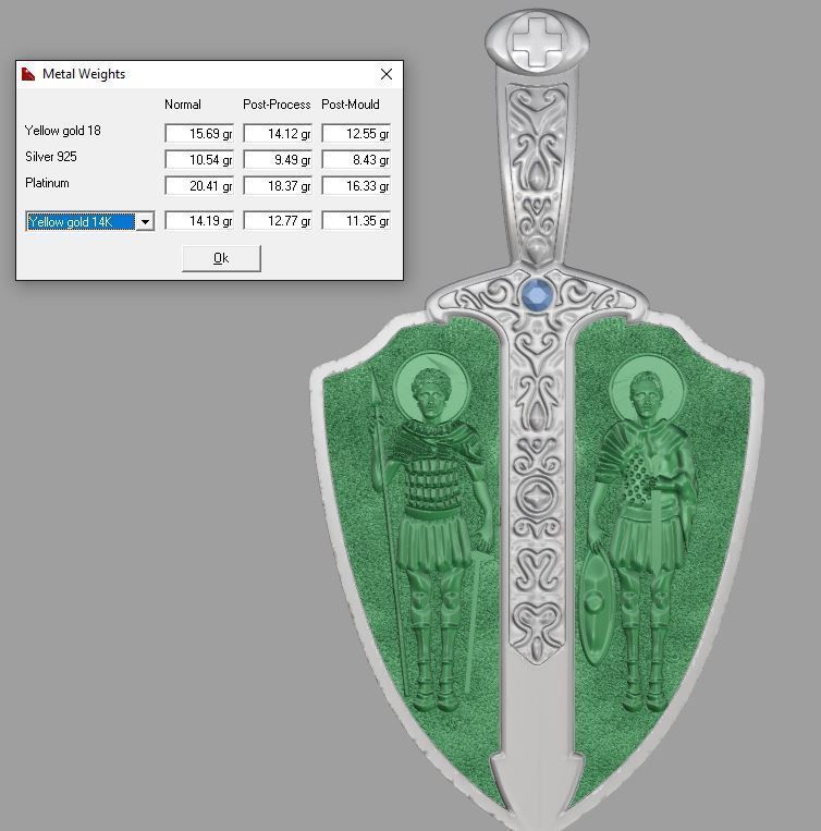 Russian neckle c002 3D print model_2