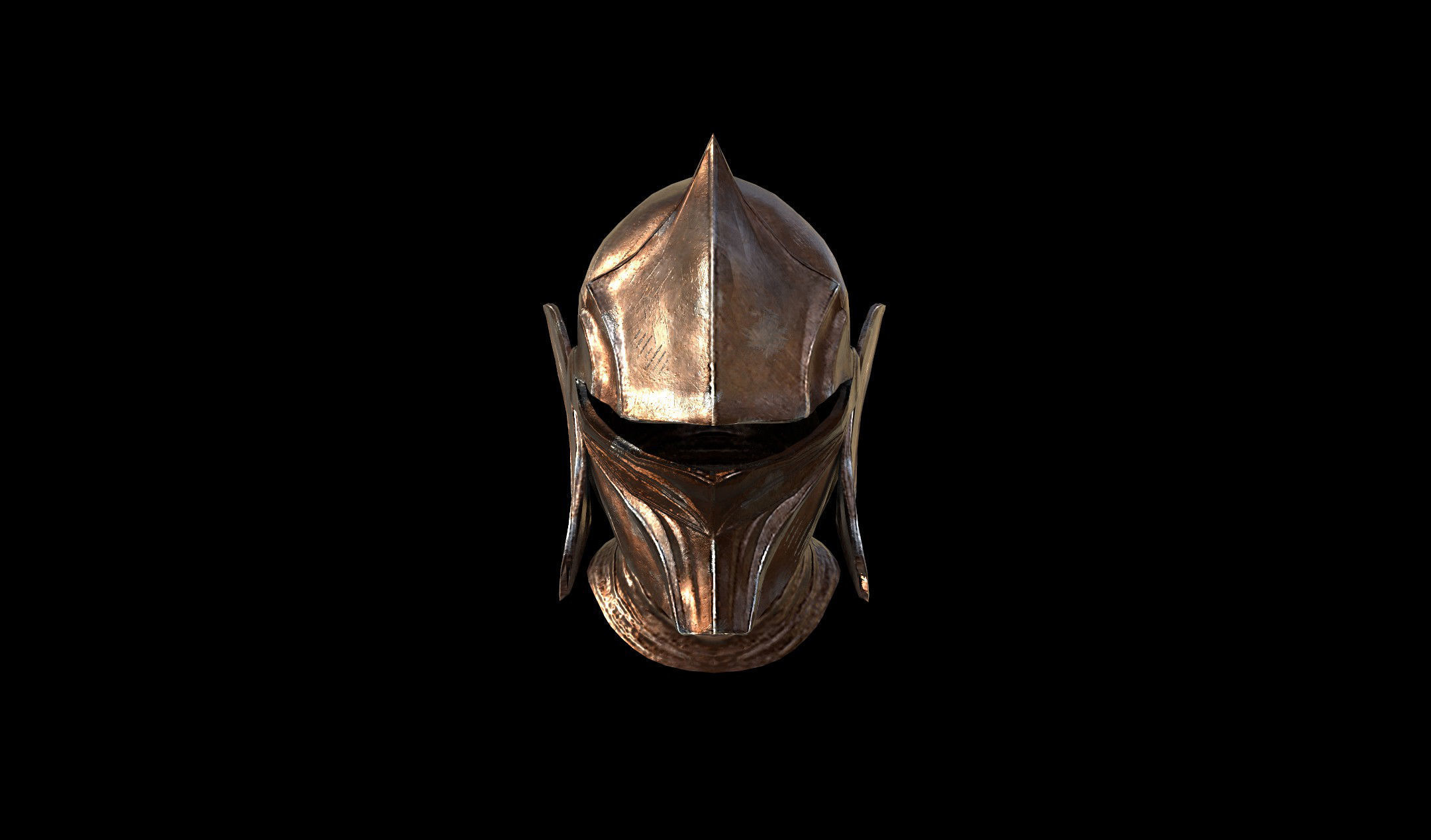 Medieval Helmet - PBR - Textured - 2 Objects Low-poly 3D model_9