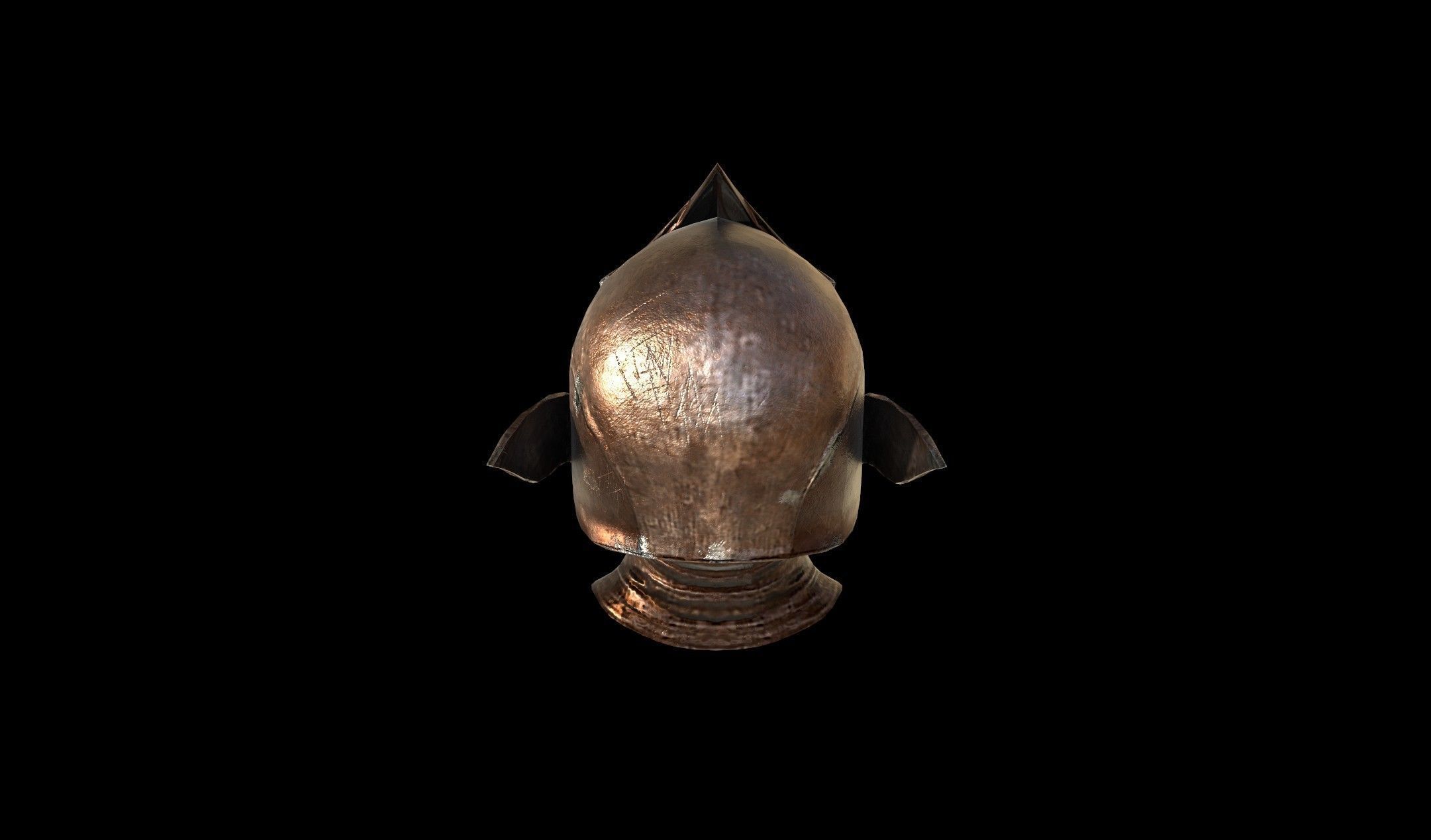 Medieval Helmet - PBR - Textured - 2 Objects Low-poly 3D model_11