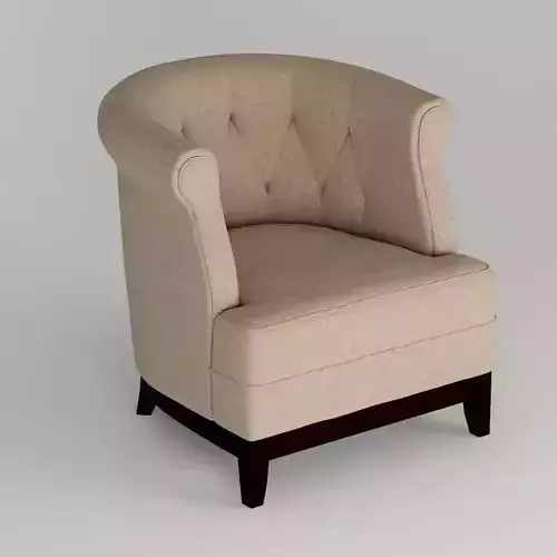 Natural Fabric Arm Chair