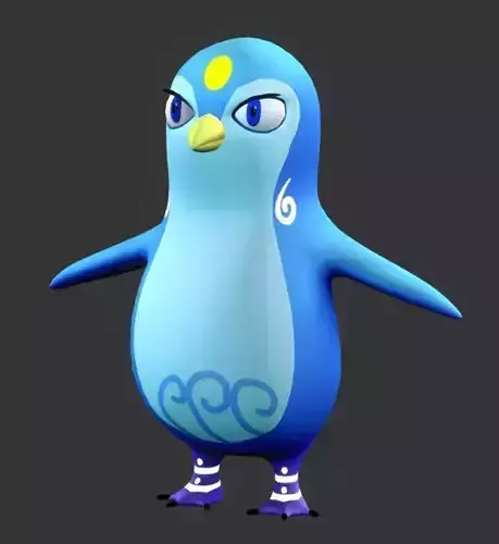 Penguin Low-poly 3D model