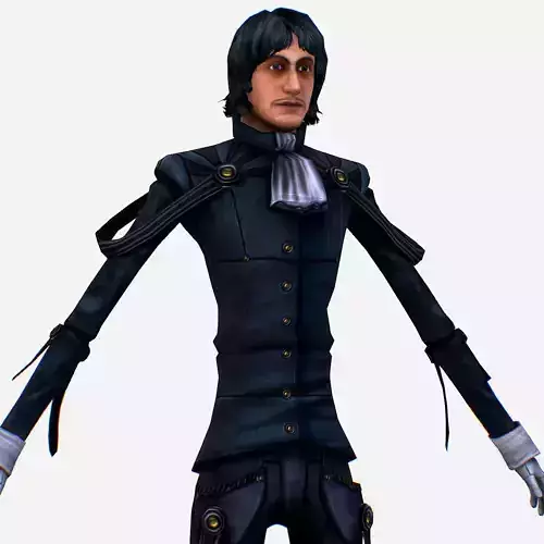 Member Rock Music Band - Ashot Low-poly 3D model
