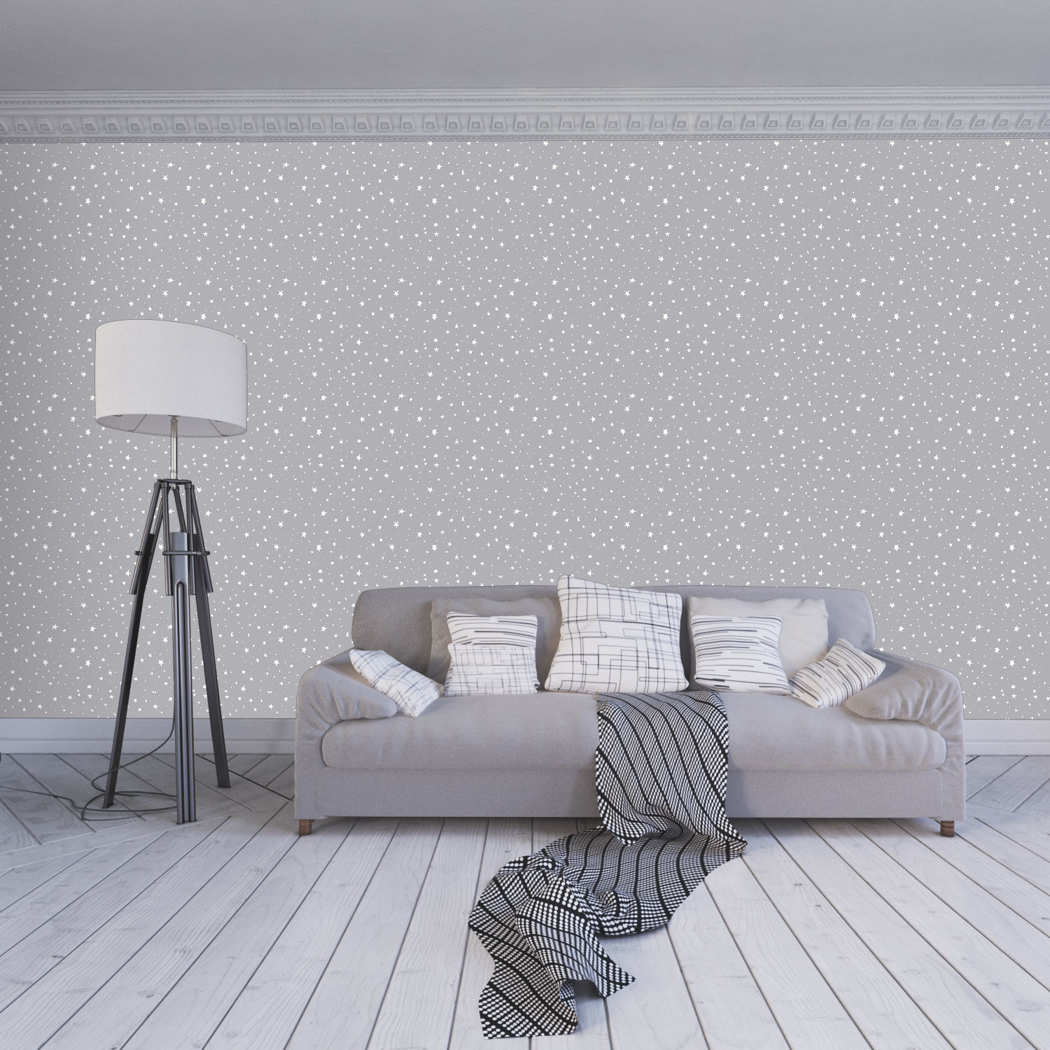 Wallpaper - 4 4 Color Low-poly 3D model_4