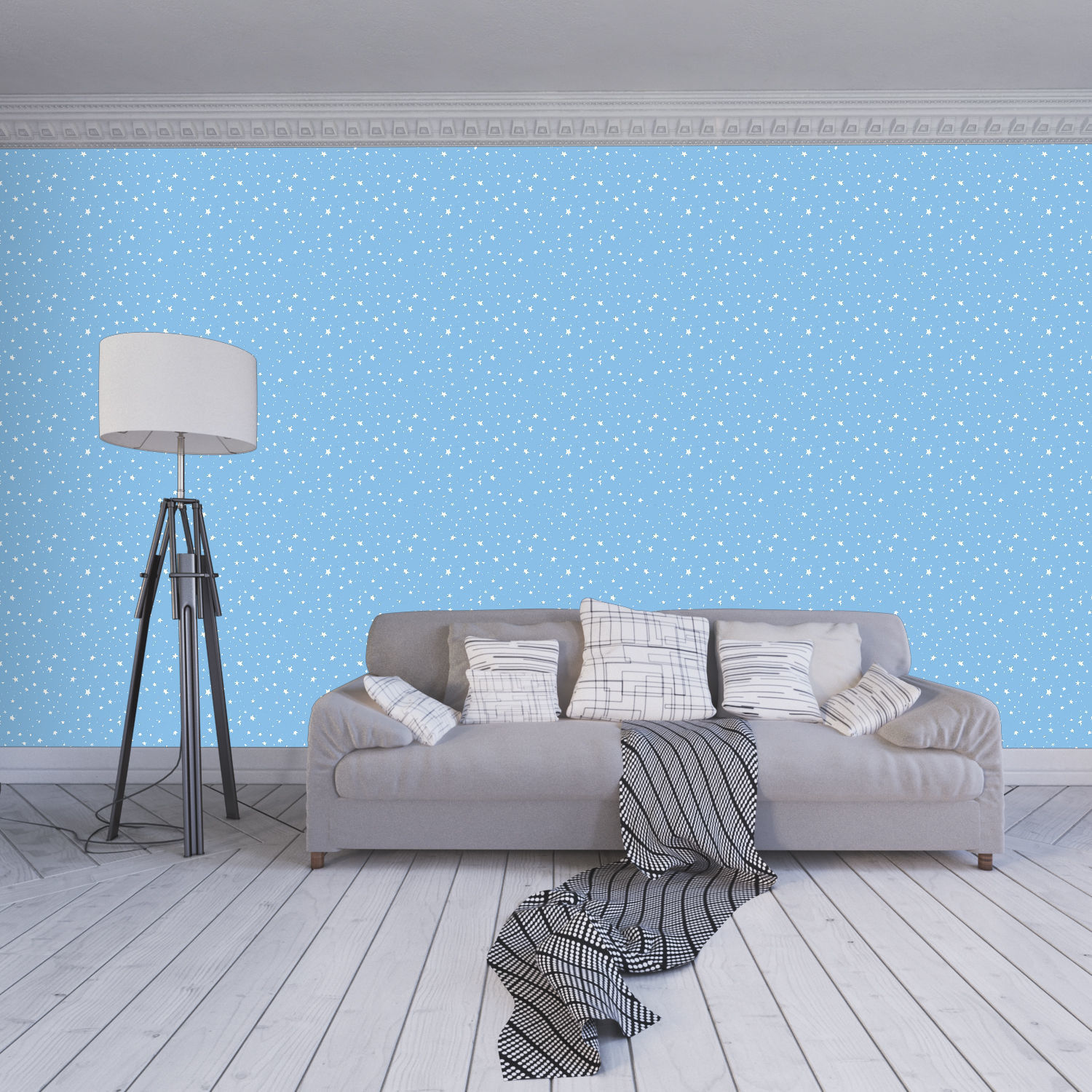 Wallpaper - 4 4 Color Low-poly 3D model_3