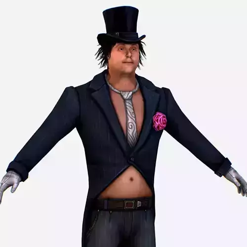 Member Rock Music Band - Pasha Low-poly 3D model