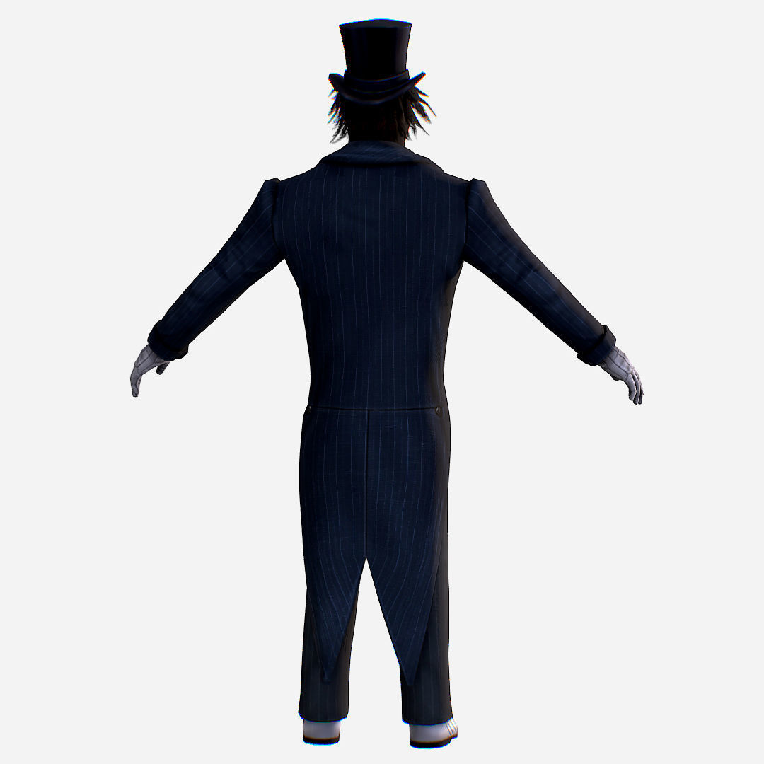 Member Rock Music Band - Pasha Low-poly 3D model_5