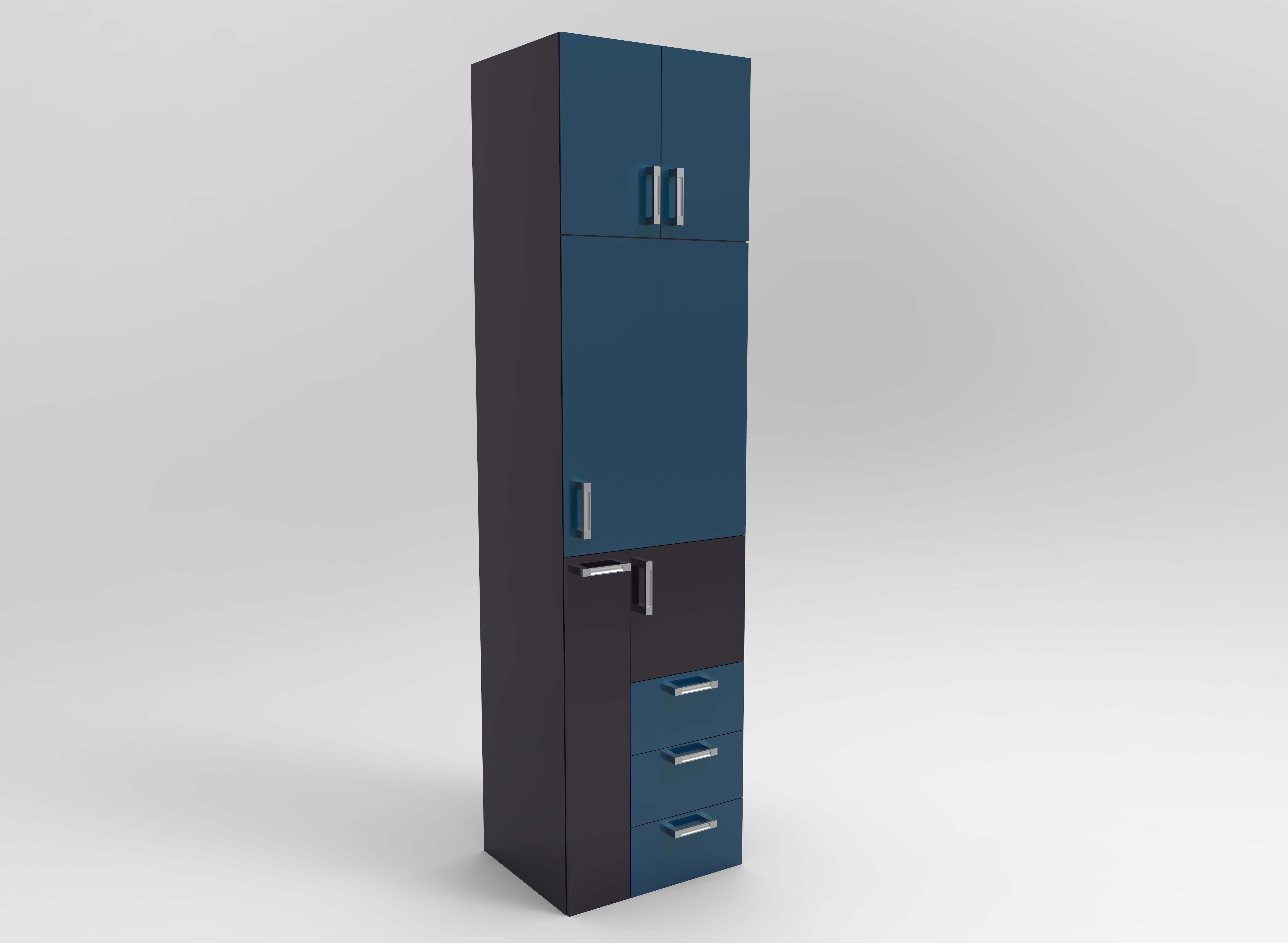 Wardrobe cabinet with drawers Free 3D model