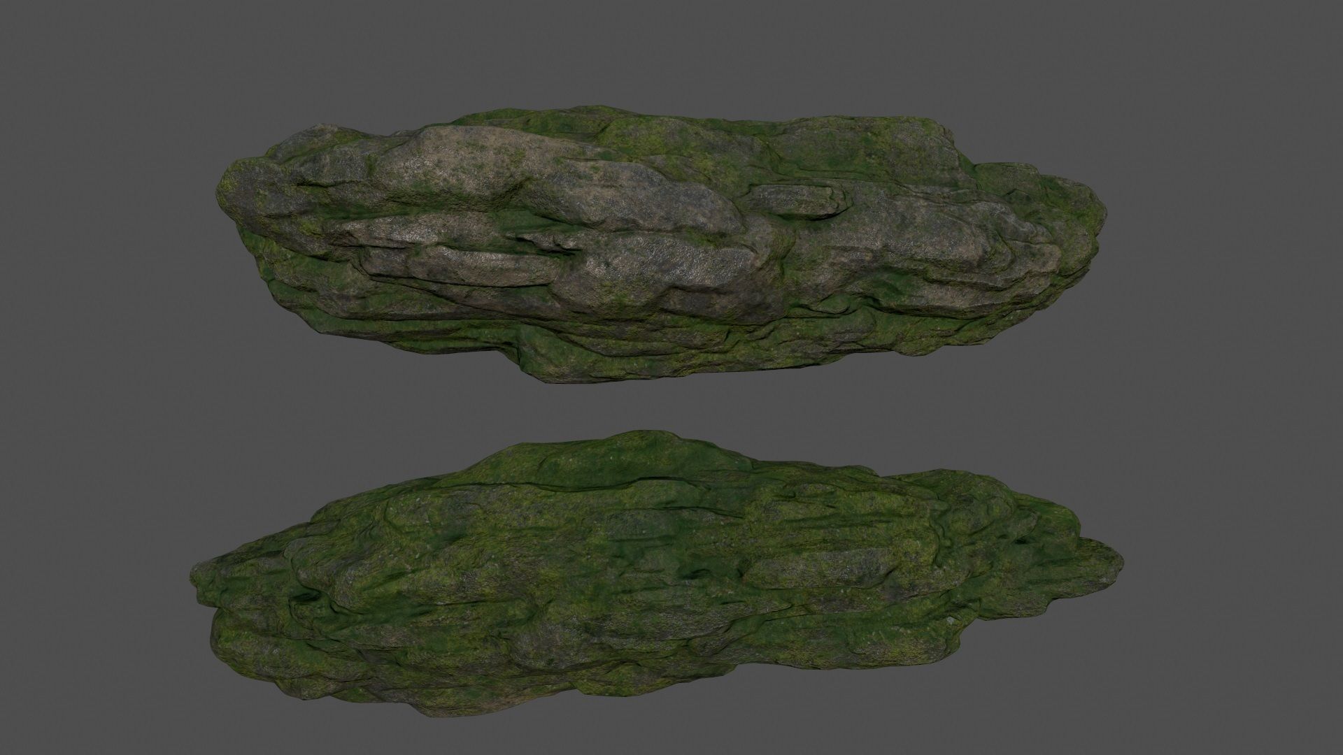 forest rocks set 1 Low-poly 3D model_8