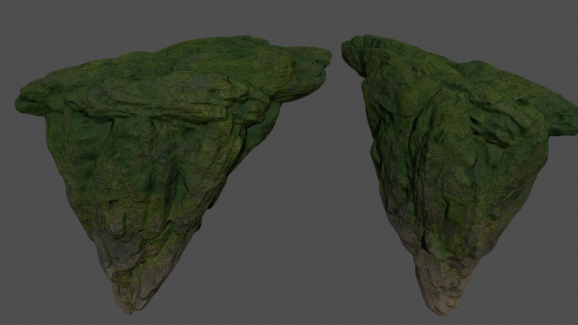forest rocks set 1 Low-poly 3D model_5