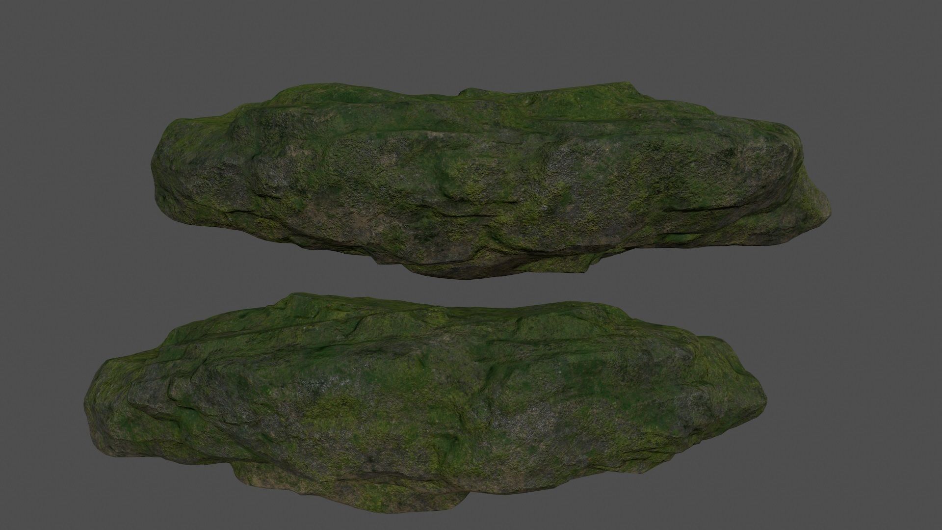 forest rocks set 1 Low-poly 3D model_4