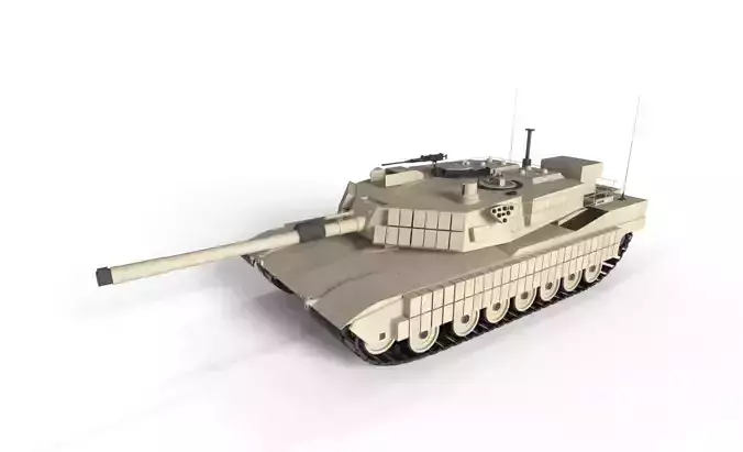 Tank Abrams US  Low-poly 3D model