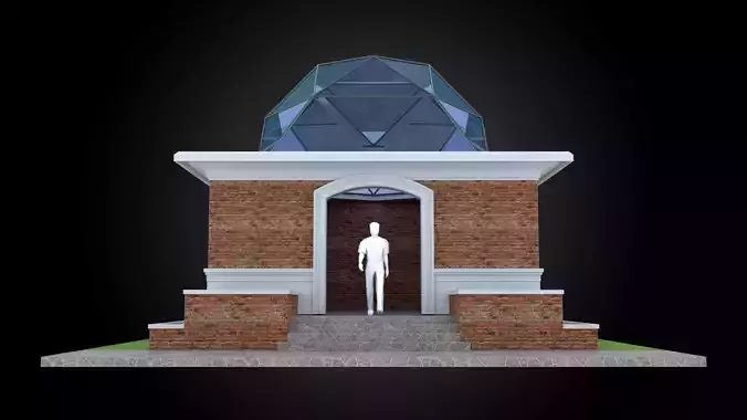 Dome 6x incl base structure with entry opening