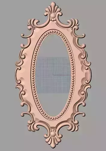 Door flower 3D relief STL Model for CNC woodworking carving E255