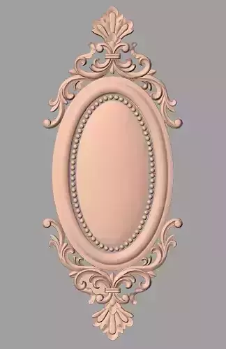 Door flower 3D relief STL Model for CNC woodworking carving E259