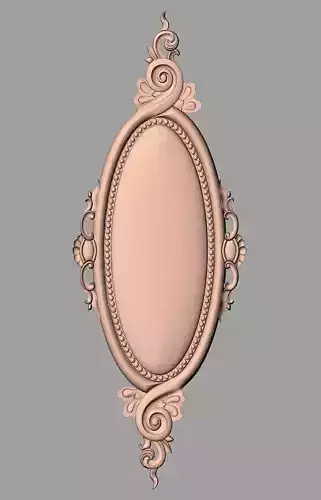 Door flower 3D relief STL Model for CNC woodworking carving E266