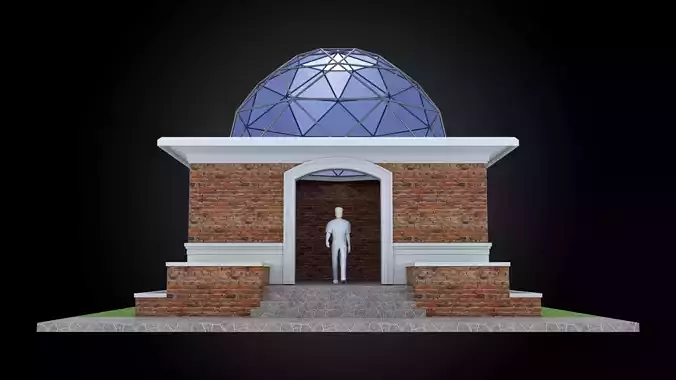  Dome 8x incl base structure with entry opening