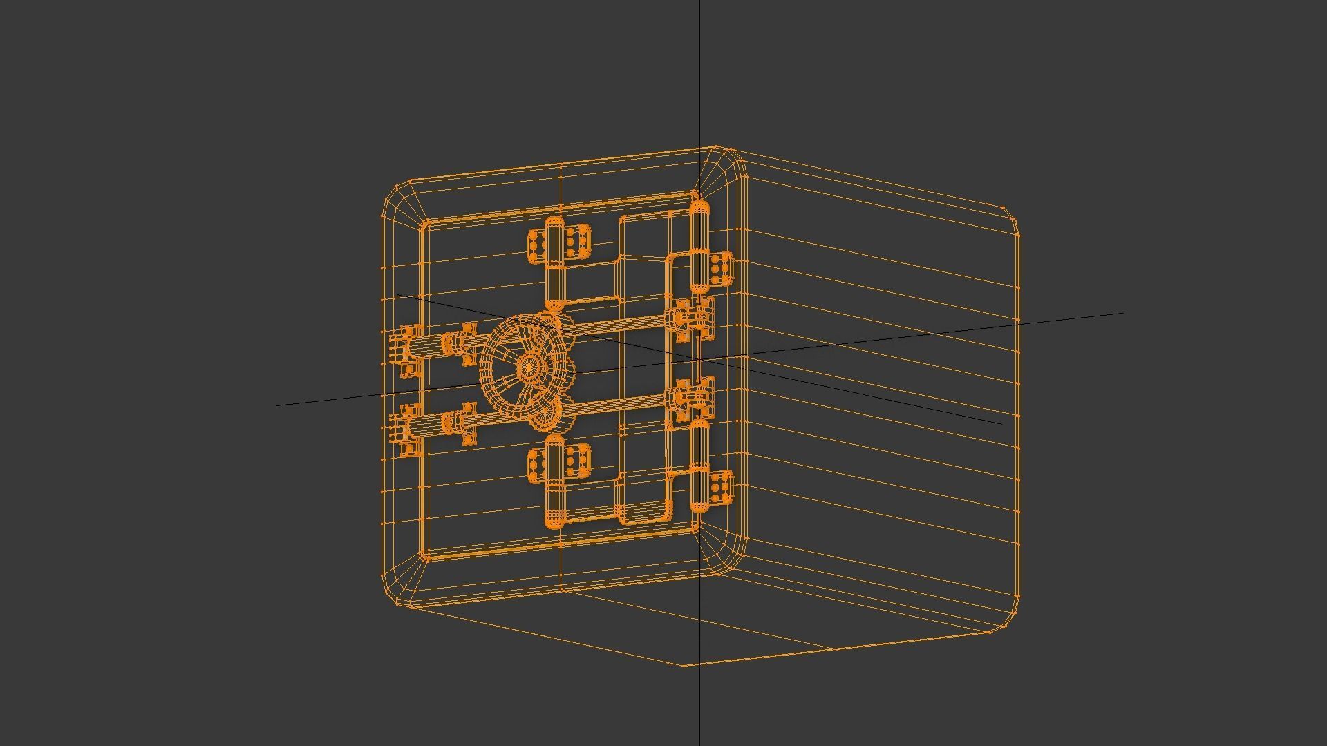 Safe box 3D model_8