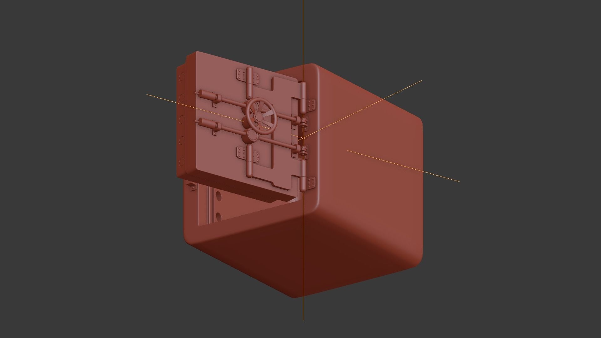 Safe box 3D model_11