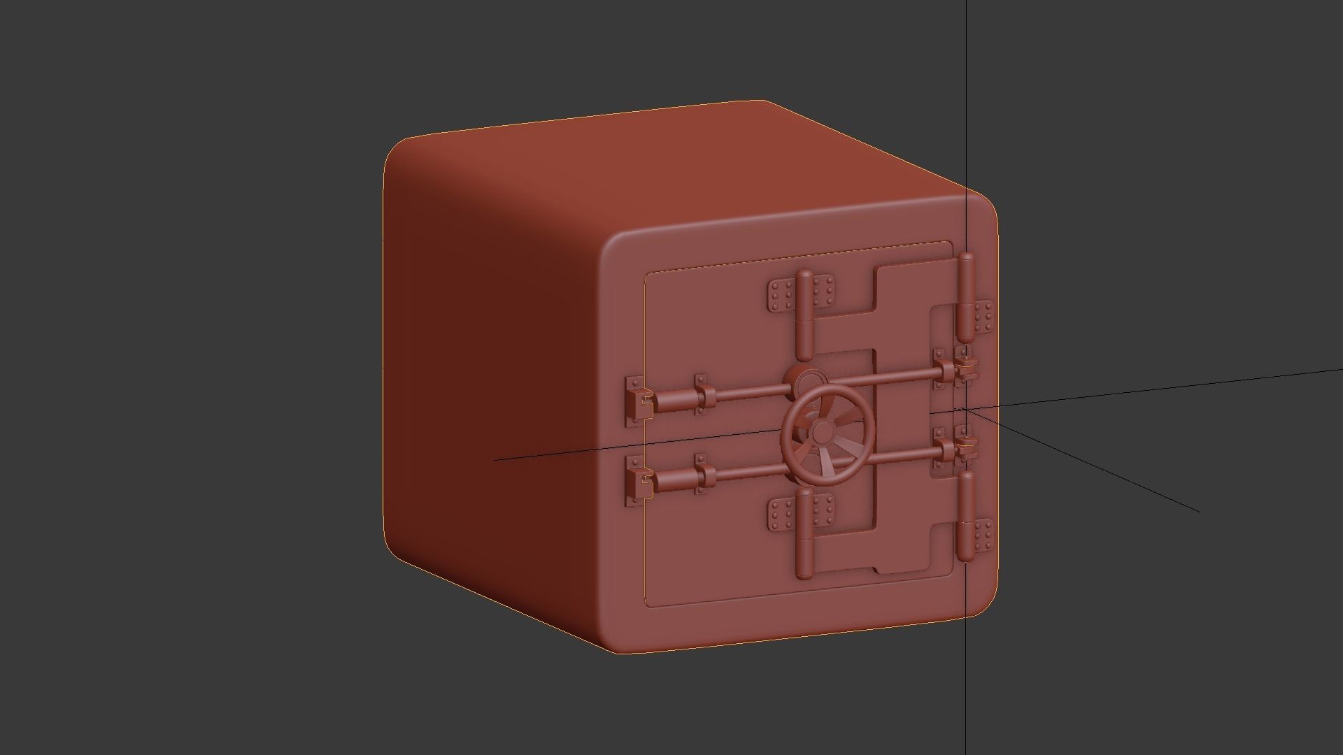 Safe box 3D model_10