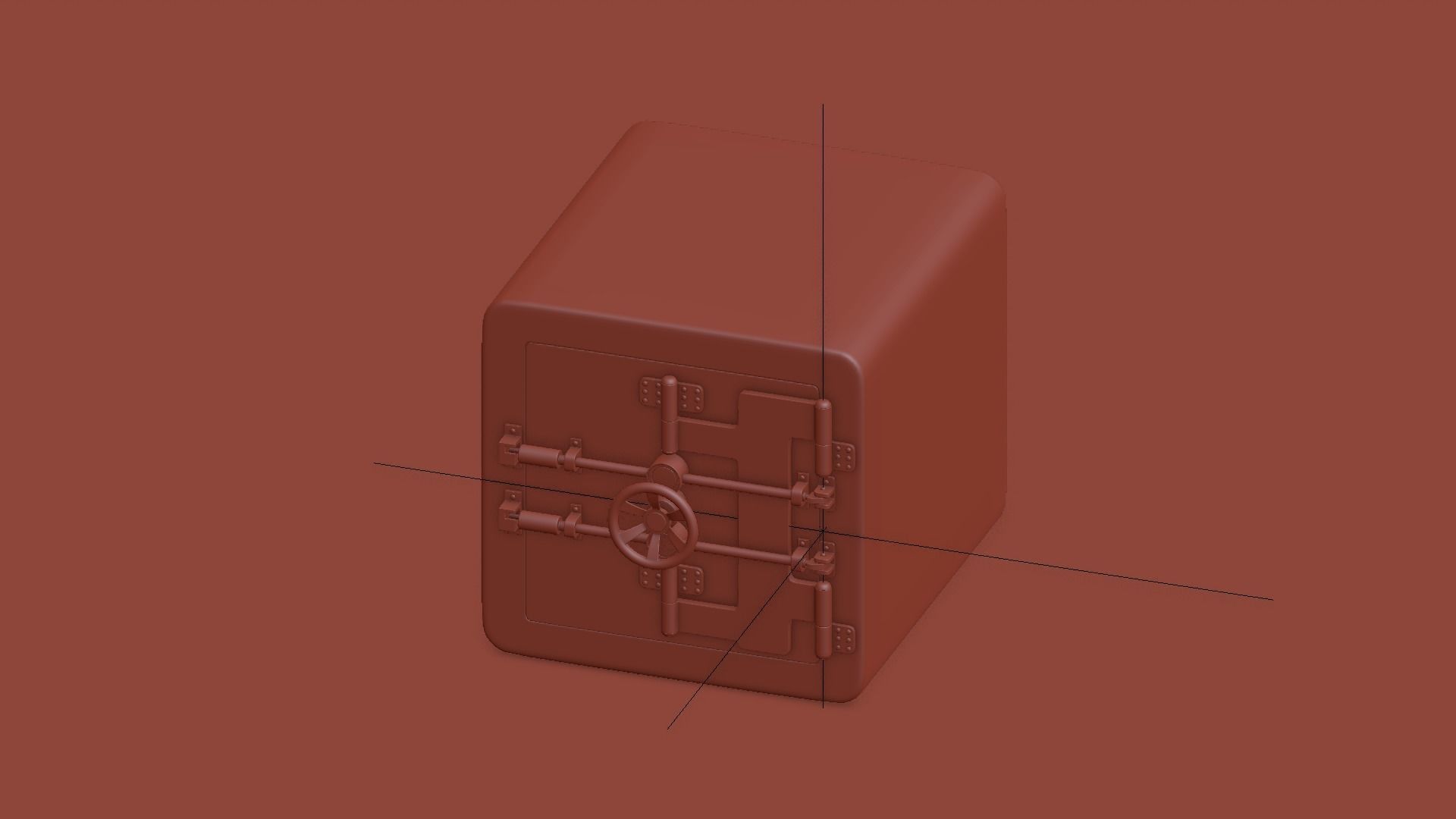 Safe box 3D model_9
