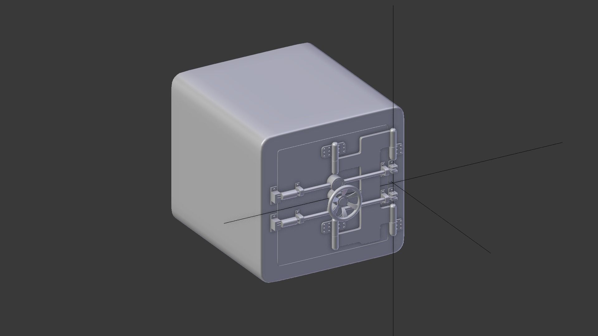 Safe box 3D model_5