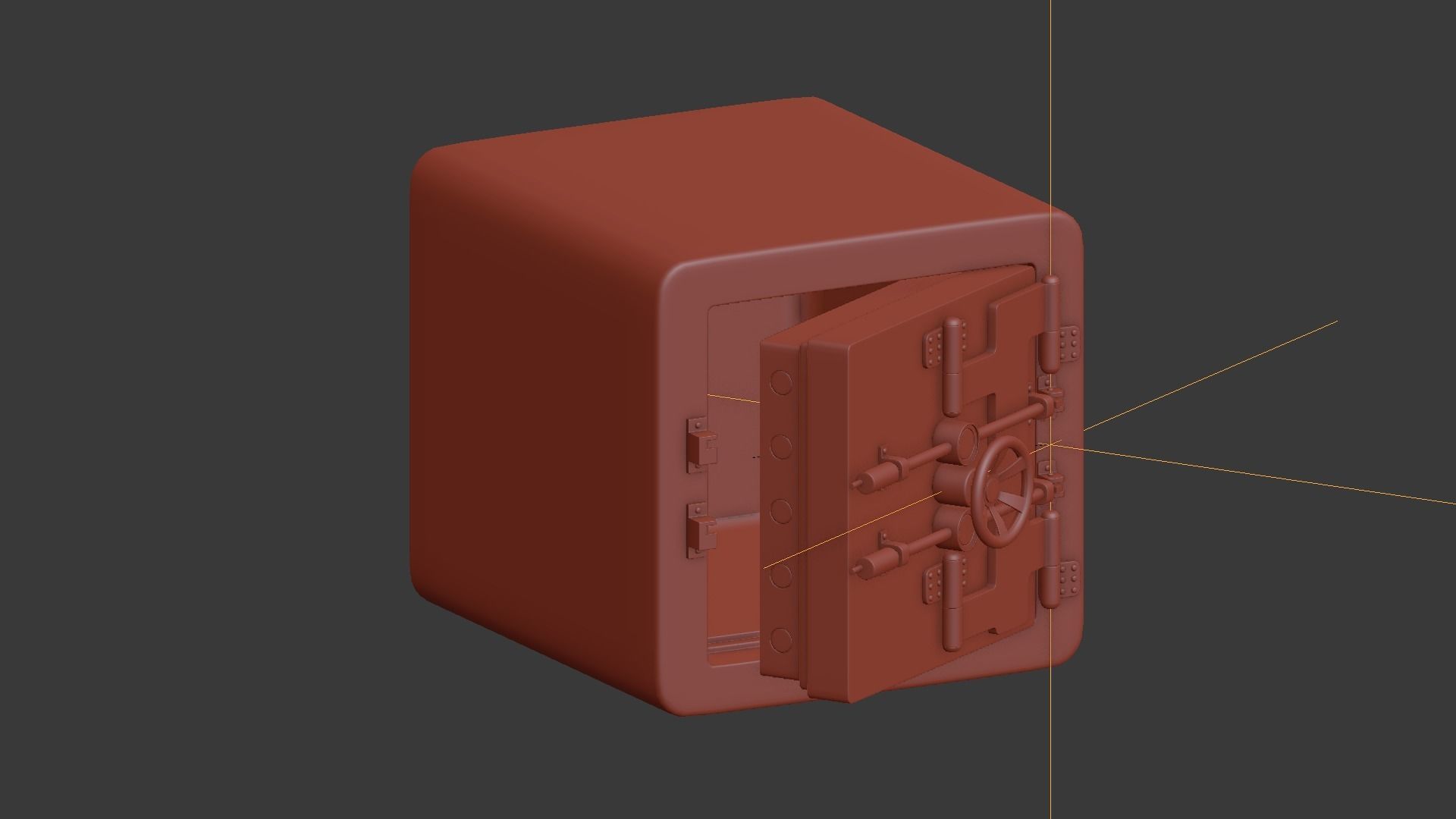 Safe box 3D model_7