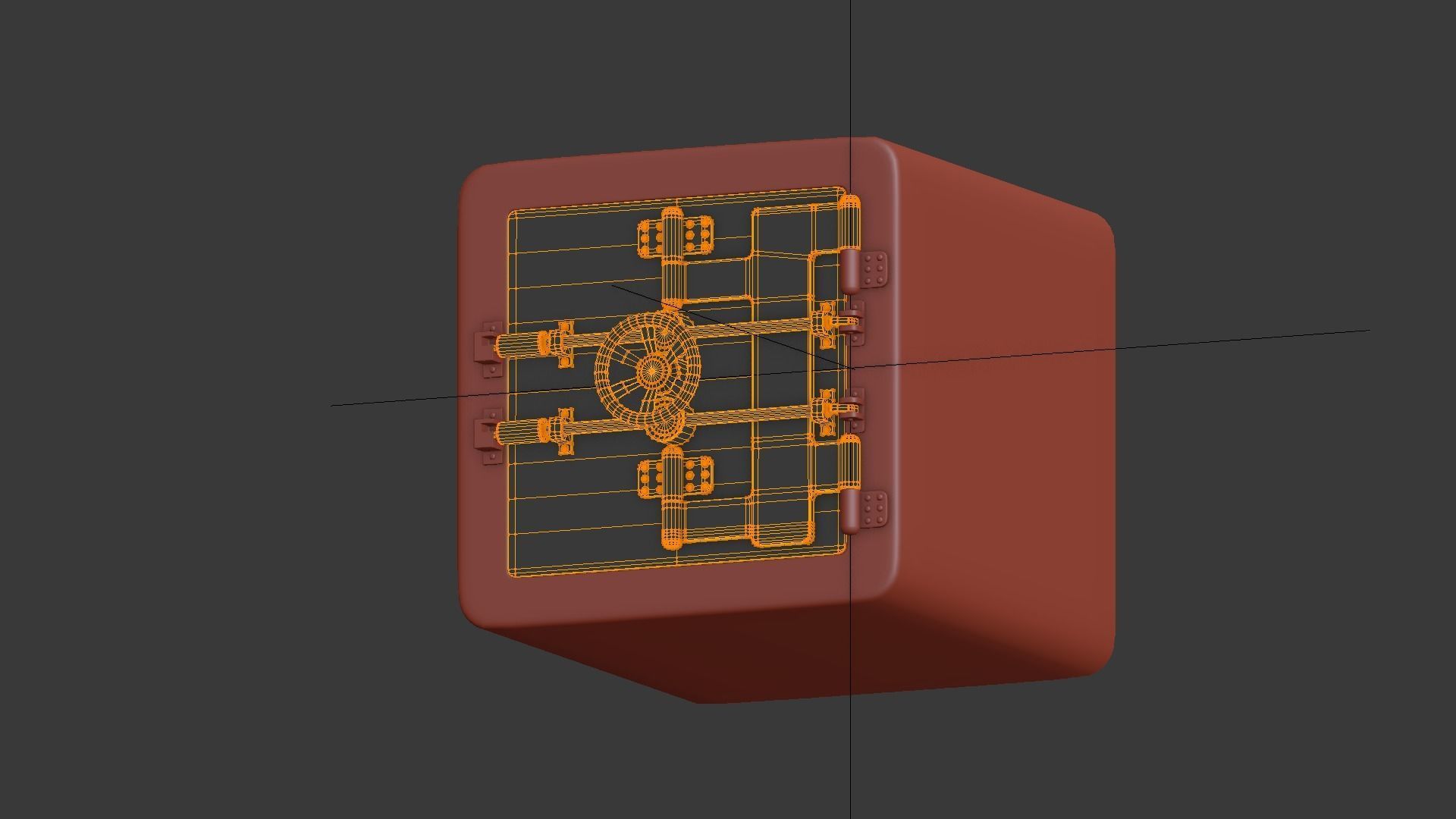 Safe box 3D model_4