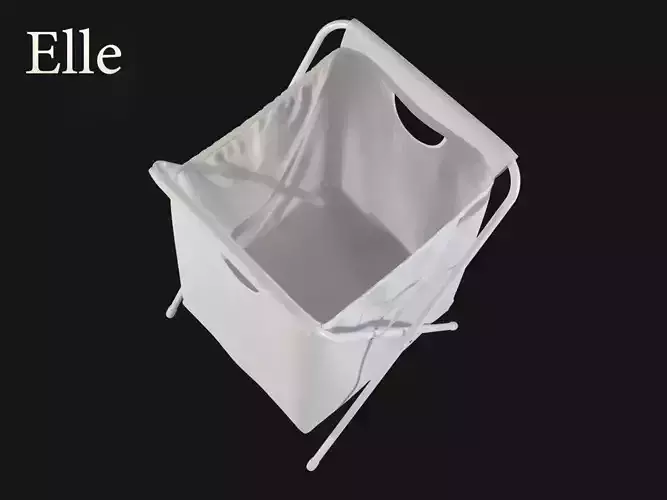 Elle laundry basket 3D model