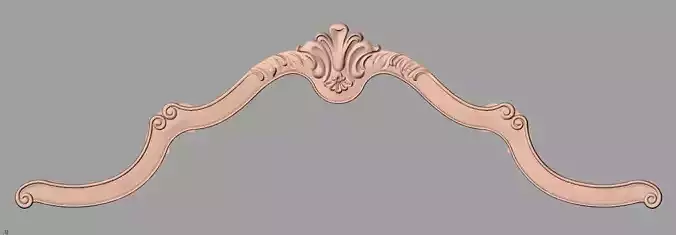 Door flower 3D relief STL Model for CNC woodworking carving E276