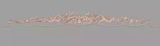 Door flower 3D relief STL Model for CNC woodworking carving E296