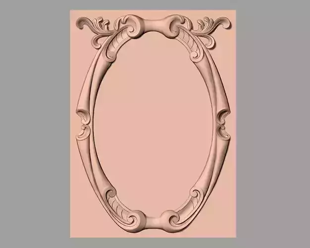 Door flower 3D relief STL Model for CNC woodworking carving E304
