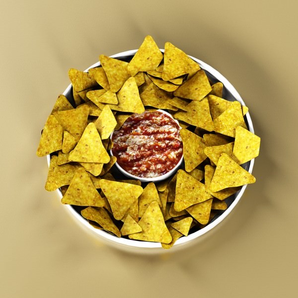 Nacho Bowl 3D model_4