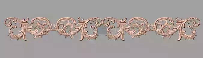 Door flower 3D relief STL Model for CNC woodworking carving E308
