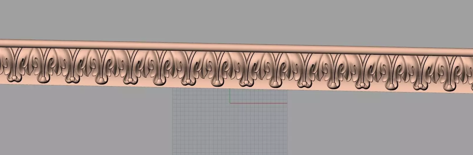 Door flower 3D relief STL Model for CNC woodworking carving E313 3D model_0