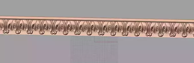 Door flower 3D relief STL Model for CNC woodworking carving E313