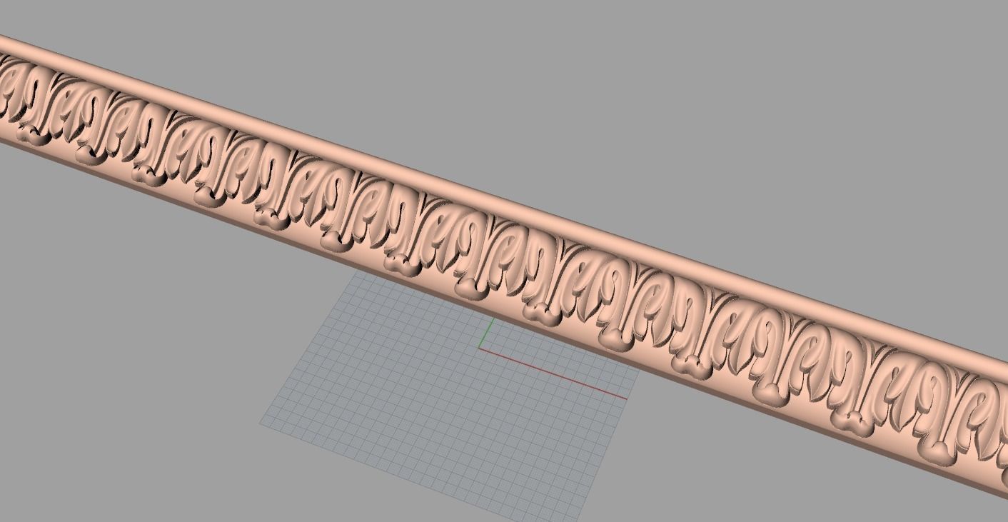 Door flower 3D relief STL Model for CNC woodworking carving E313 3D model_1