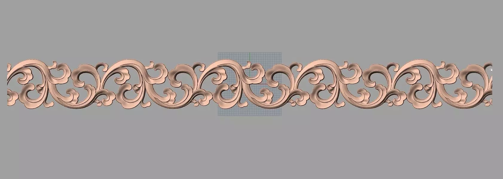 Door flower 3D relief STL Model for CNC woodworking carving E316 3D model_0