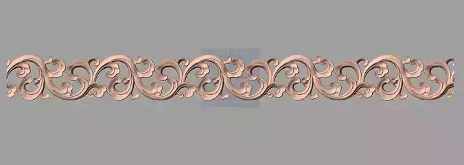 Door flower 3D relief STL Model for CNC woodworking carving E316