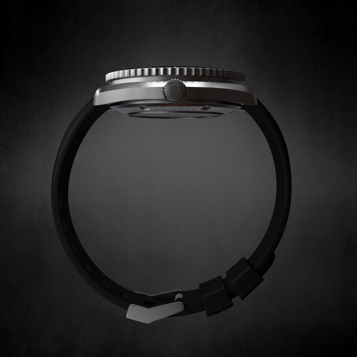 Omega Seamaster Watch 3D model_2