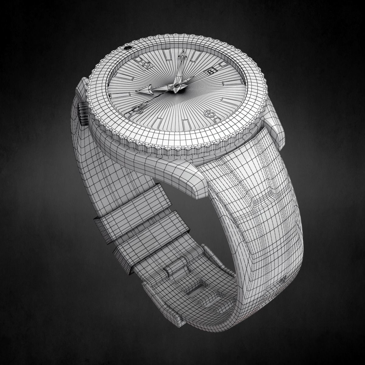 Omega Seamaster Watch 3D model_4