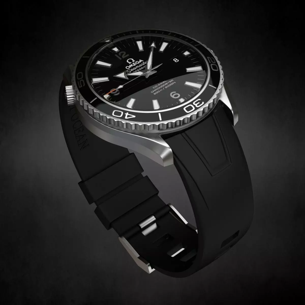Omega Seamaster Watch 3D model_0