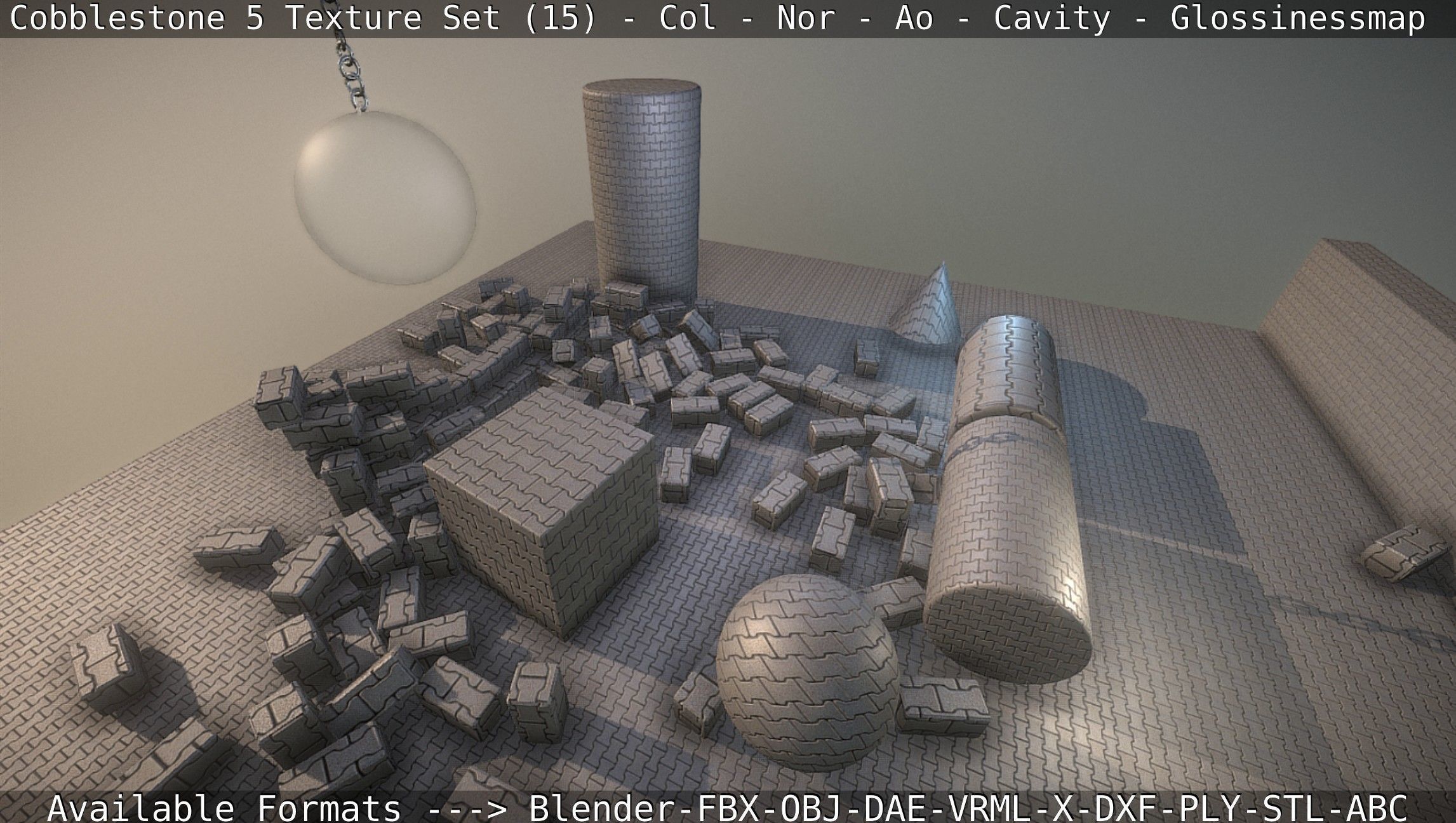 Cobblestone 5 - Texture Set 15 Texture_103