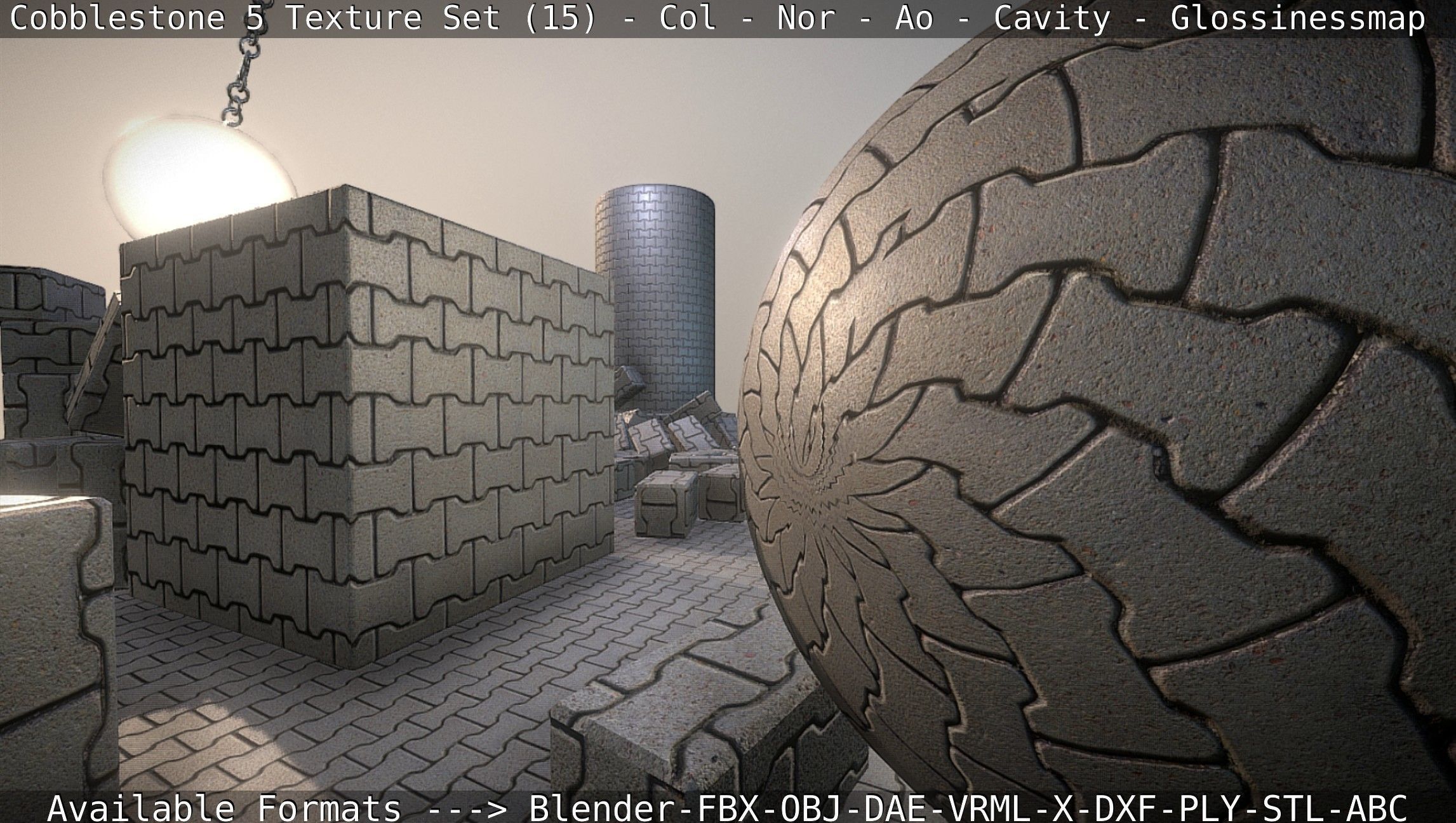 Cobblestone 5 - Texture Set 15 Texture_40