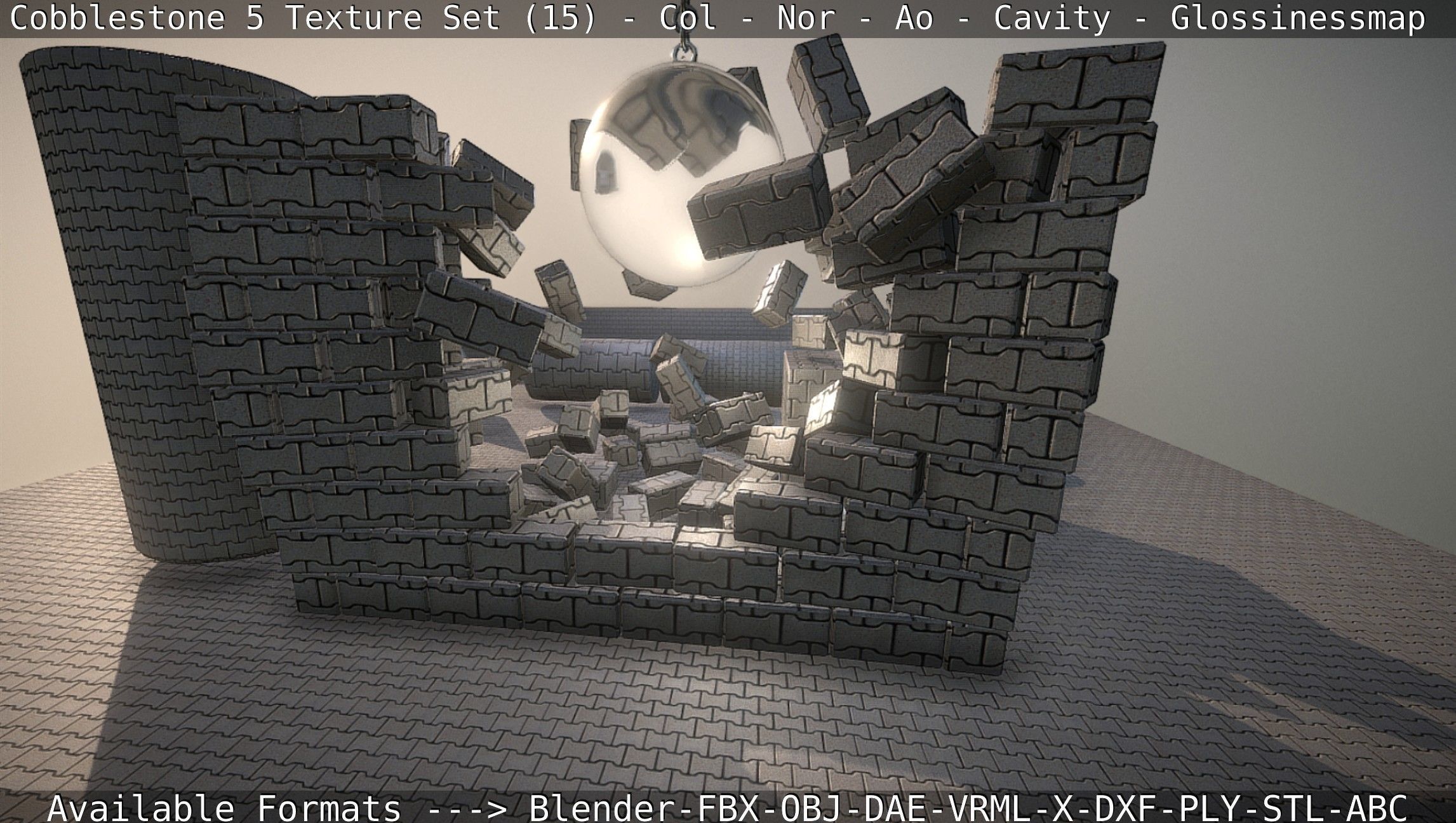 Cobblestone 5 - Texture Set 15 Texture_89