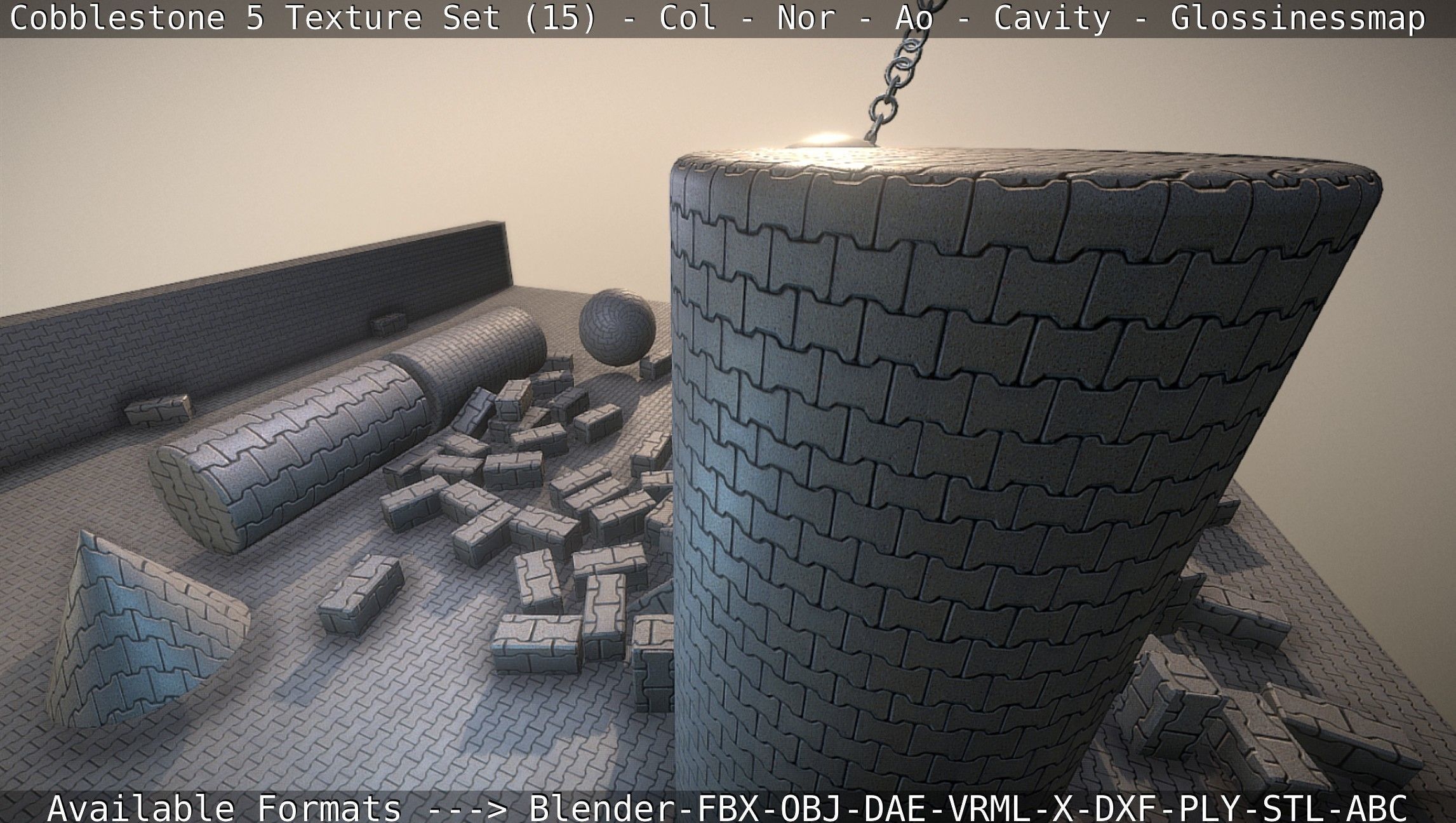 Cobblestone 5 - Texture Set 15 Texture_76