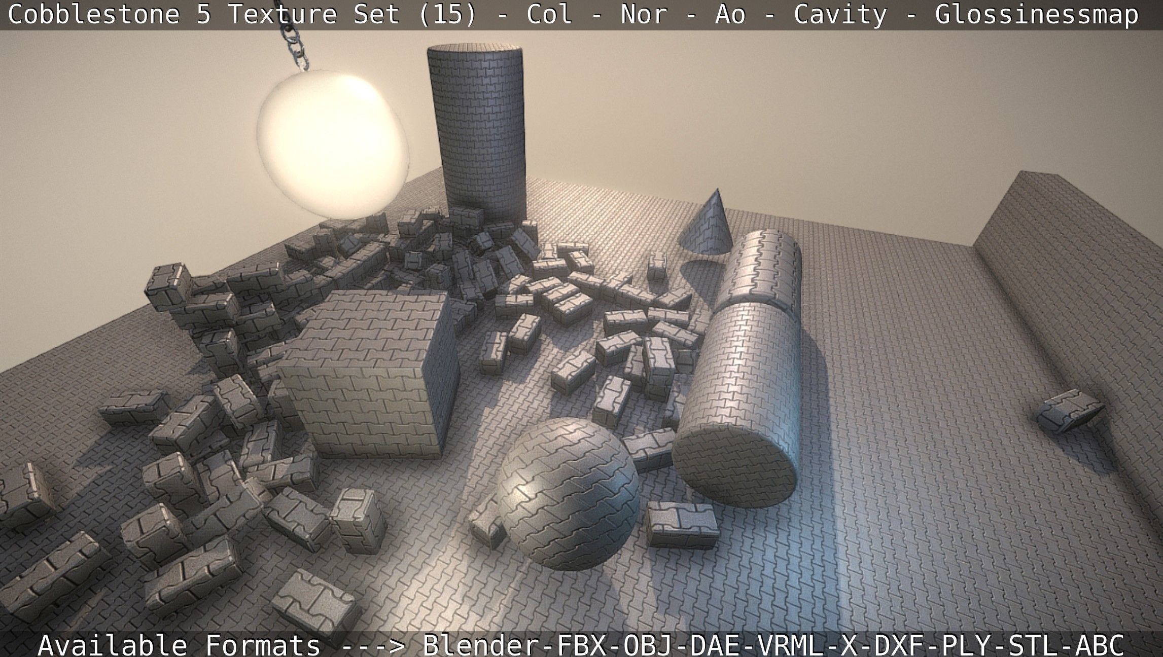 Cobblestone 5 - Texture Set 15 Texture_104