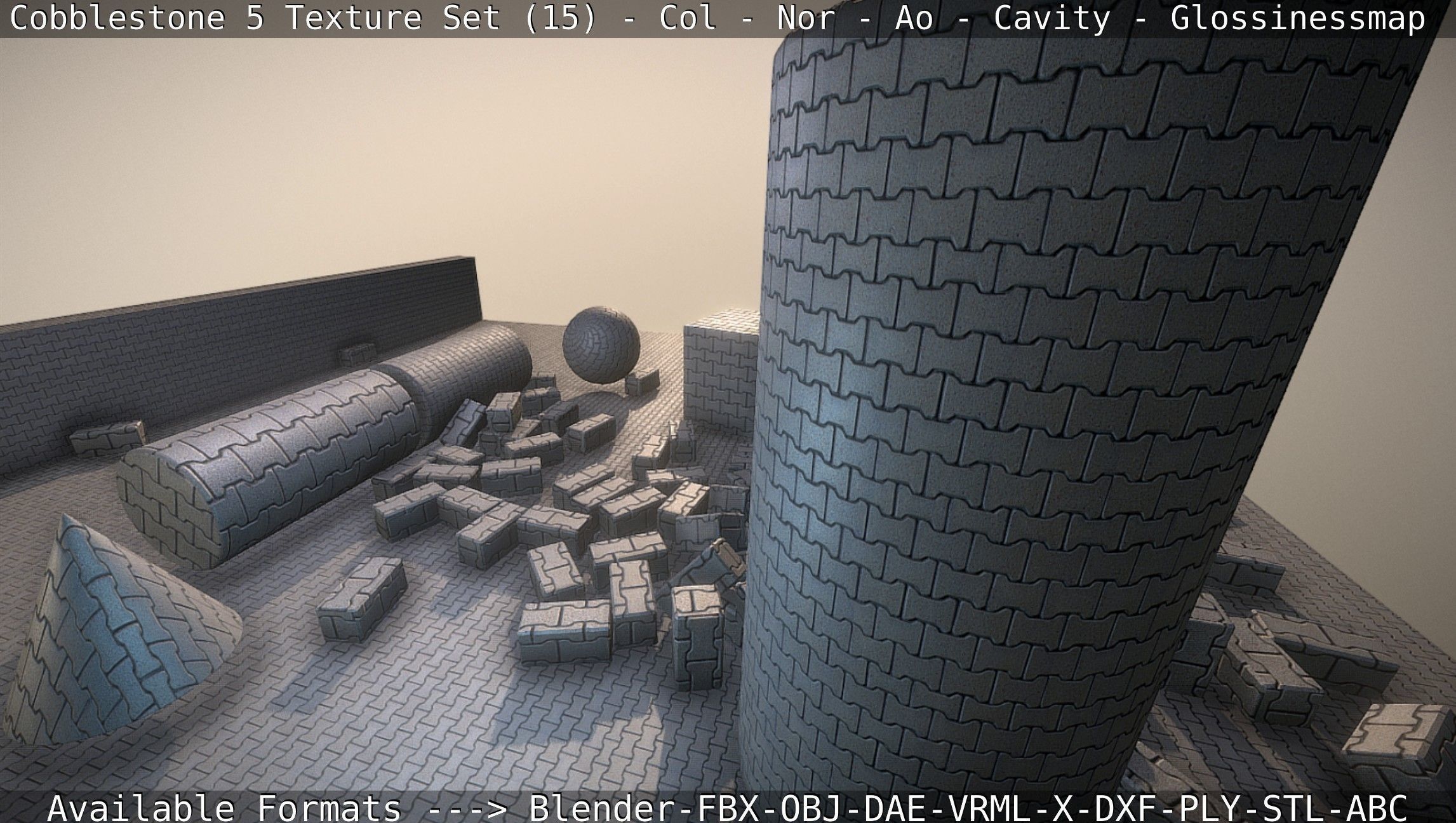 Cobblestone 5 - Texture Set 15 Texture_74